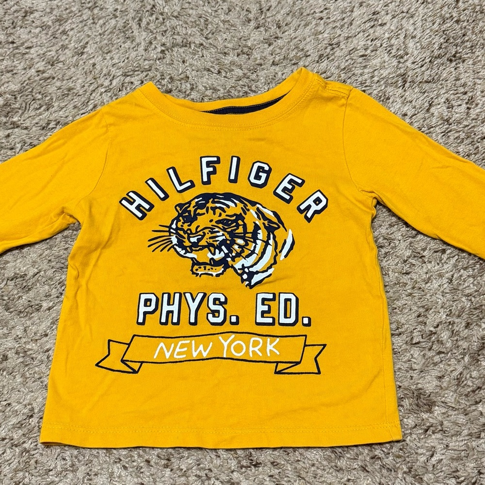 Kids Yellow Long Sleeve Shirt